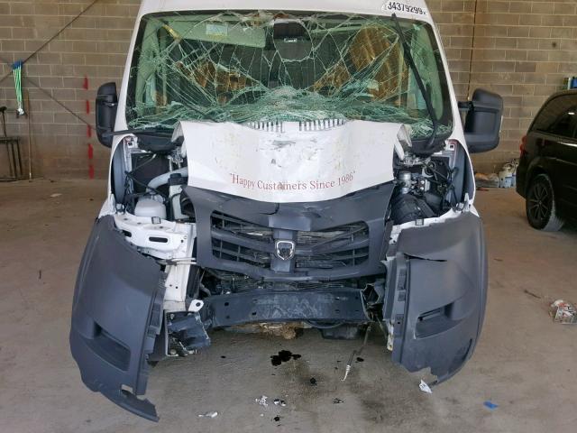 3C6TRVDG6JE114480 - 2018 RAM PROMASTER WHITE photo 7