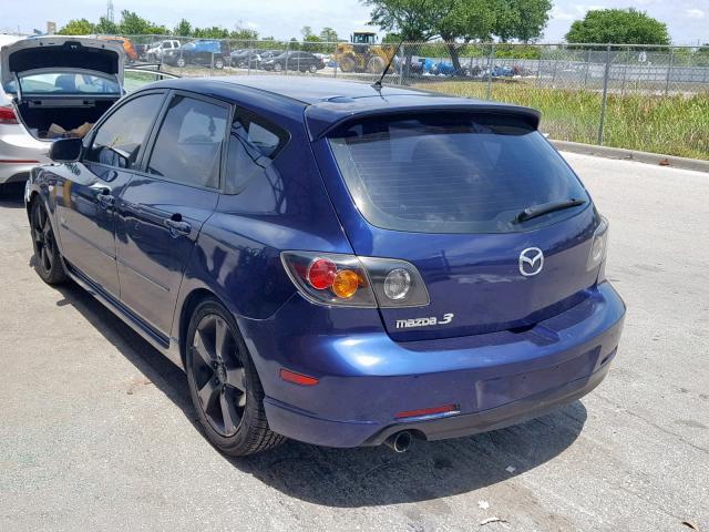 JM1BK143251248443 - 2005 MAZDA 3 HATCHBAC BLUE photo 3