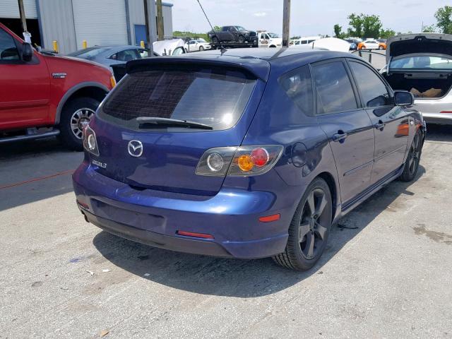 JM1BK143251248443 - 2005 MAZDA 3 HATCHBAC BLUE photo 4