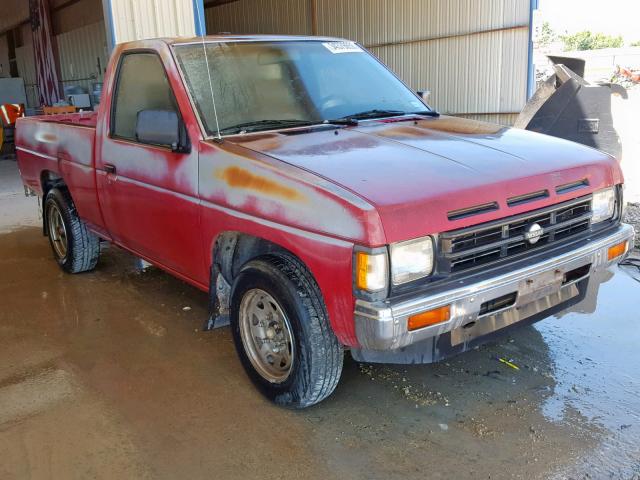 1N6SD11S5LC381072 - 1990 NISSAN D21 SHORT RED photo 1