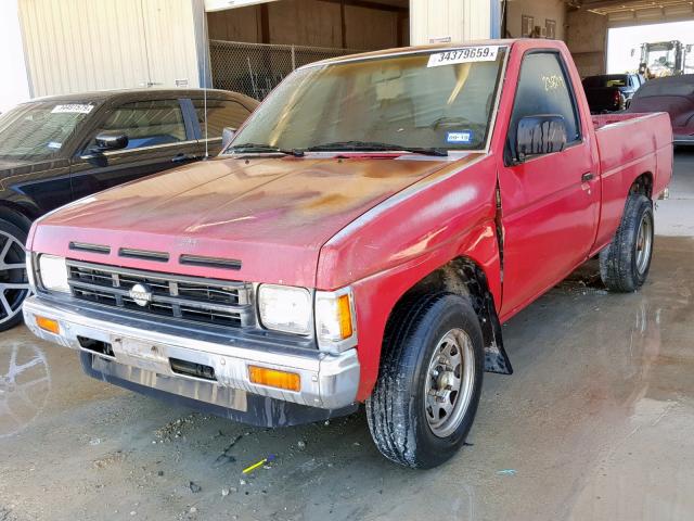 1N6SD11S5LC381072 - 1990 NISSAN D21 SHORT RED photo 2