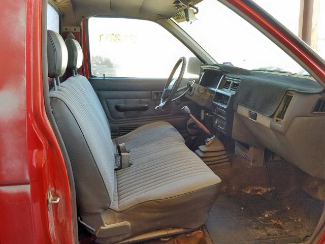 1N6SD11S5LC381072 - 1990 NISSAN D21 SHORT RED photo 5