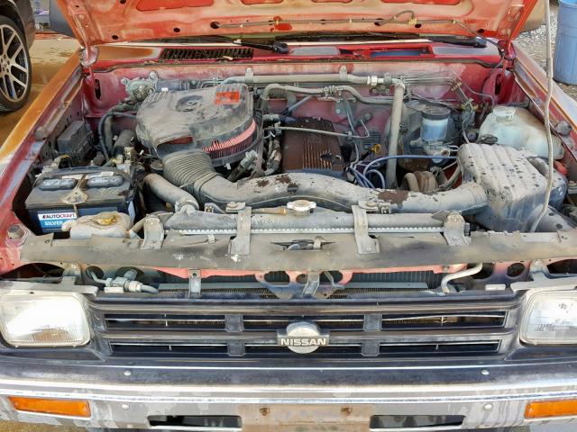 1N6SD11S5LC381072 - 1990 NISSAN D21 SHORT RED photo 7