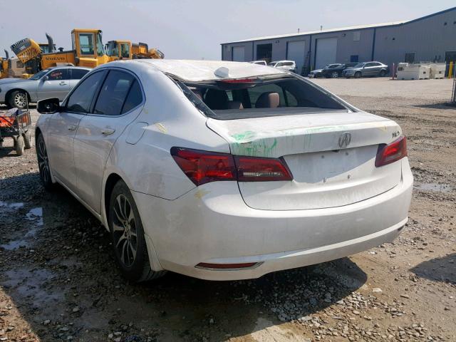 19UUB1F3XFA022188 - 2015 ACURA TLX WHITE photo 3