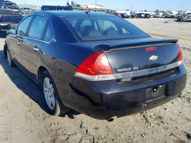 2G1WU58R779102161 - 2007 CHEVROLET IMPALA LTZ BLACK photo 3