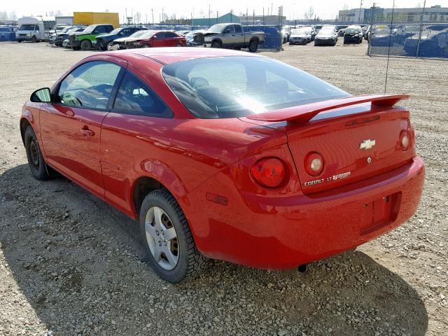 1G1AL15F787160466 - 2008 CHEVROLET COBALT LT RED photo 3