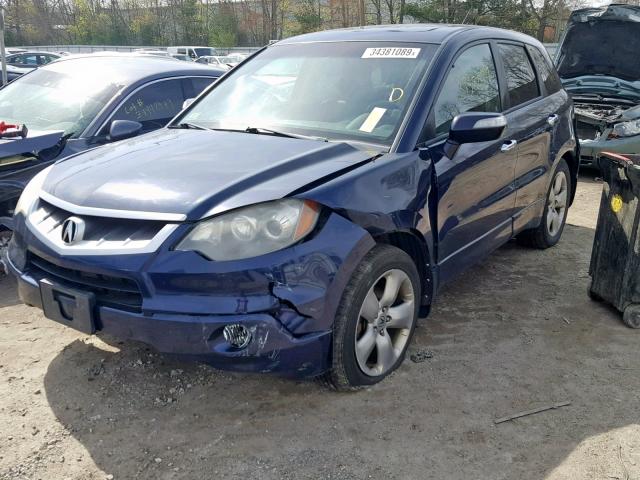 5J8TB18577A008597 - 2007 ACURA RDX TECHNO BLUE photo 2