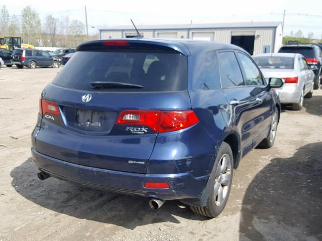 5J8TB18577A008597 - 2007 ACURA RDX TECHNO BLUE photo 4