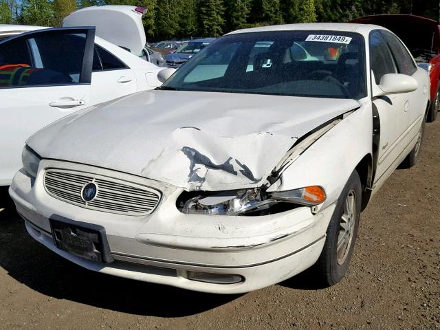 2G4WB55K311118184 - 2001 BUICK REGAL LS WHITE photo 2