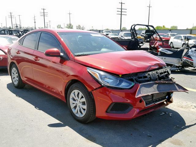 3KPC24A37JE034744 - 2018 HYUNDAI ACCENT SE RED photo 1