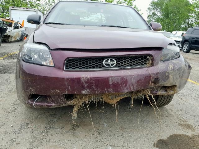 JTKDE167360106893 - 2006 TOYOTA SCION TC RED photo 9