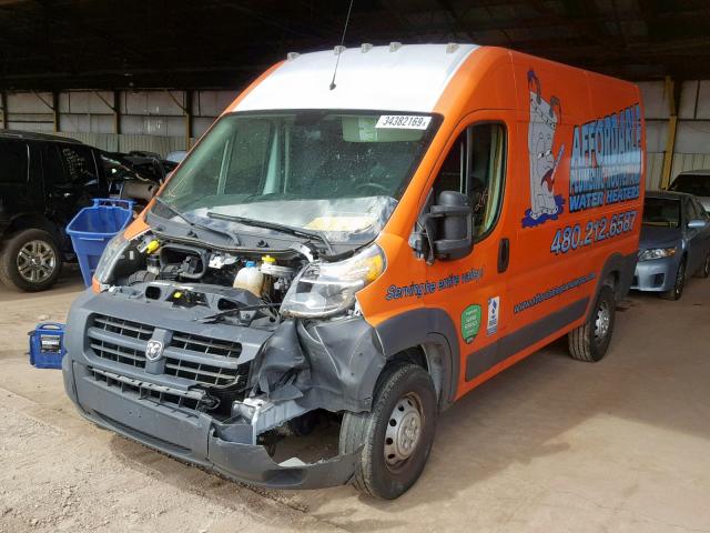 3C6TRVCG2HE514838 - 2017 RAM PROMASTER 橙色 照片 2