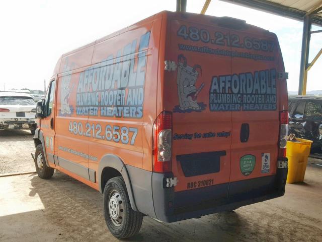 3C6TRVCG2HE514838 - 2017 RAM PROMASTER 橙色 照片 3