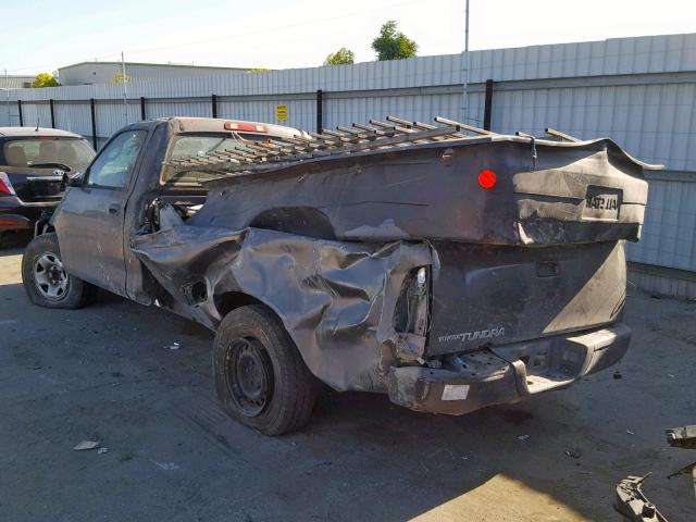 5TBJN32194S442624 - 2004 TOYOTA TUNDRA GRAY photo 3