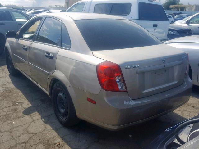 KL5JD56Z66K458673 - 2006 SUZUKI FORENZA TAN photo 3