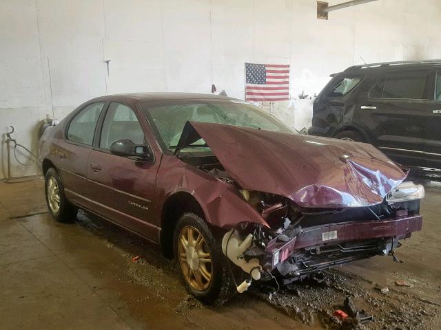 1C3EJ56H0WN304409 - 1998 CHRYSLER CIRRUS LXI MAROON photo 1