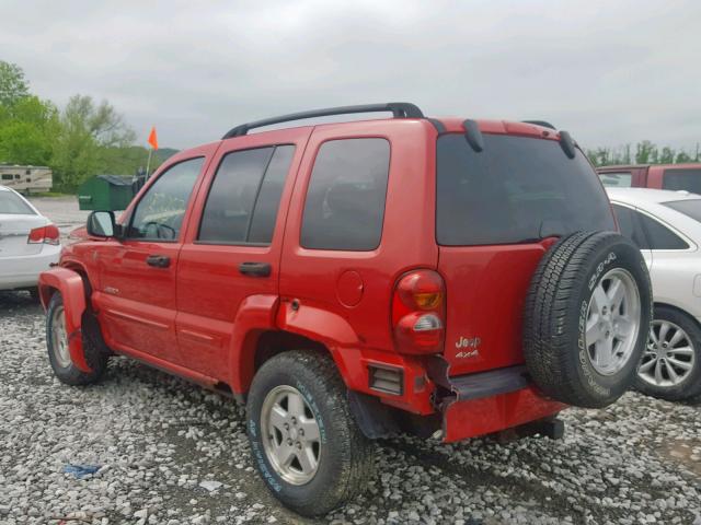 1J4GL58K24W190583 - 2004 JEEP LIBERTY LI RED photo 3