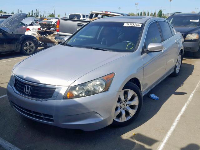 1HGCP26848A073090 - 2008 HONDA ACCORD EXL SILVER photo 2