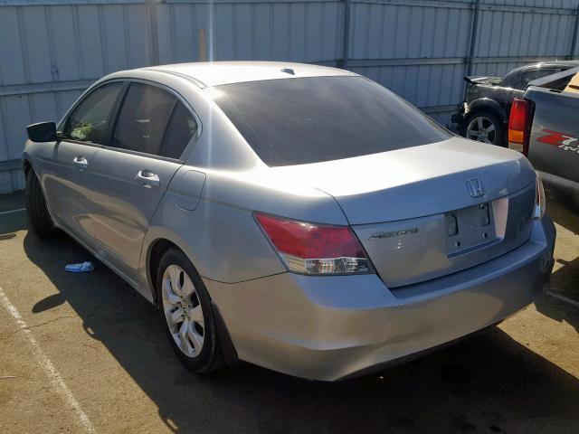 1HGCP26848A073090 - 2008 HONDA ACCORD EXL SILVER photo 3