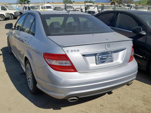 WDDGF56X68F148330 - 2008 MERCEDES-BENZ C 350 SILVER photo 3