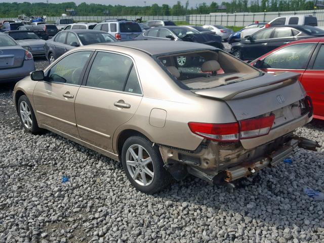 1HGCM66853A090263 - 2003 HONDA ACCORD EX GOLD photo 3