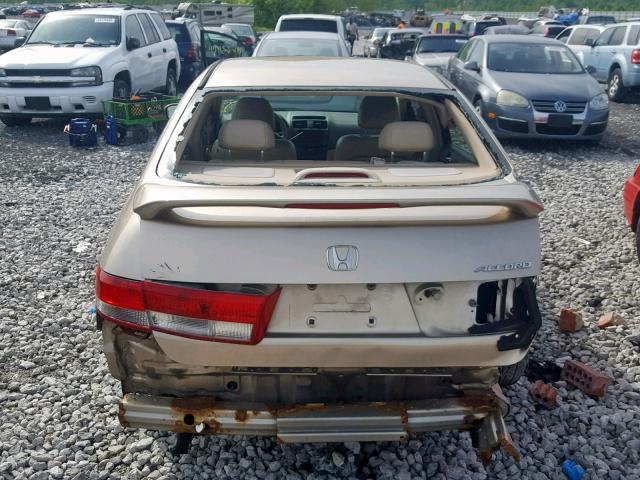 1HGCM66853A090263 - 2003 HONDA ACCORD EX GOLD photo 9