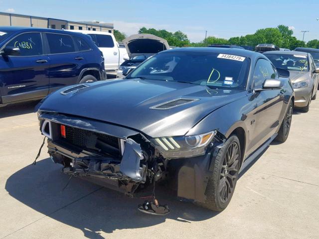 1FA6P8CF9H5247221 - 2017 FORD MUSTANG GT GRAY photo 2