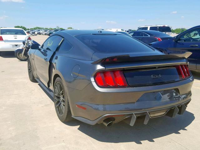 1FA6P8CF9H5247221 - 2017 FORD MUSTANG GT GRAY photo 3