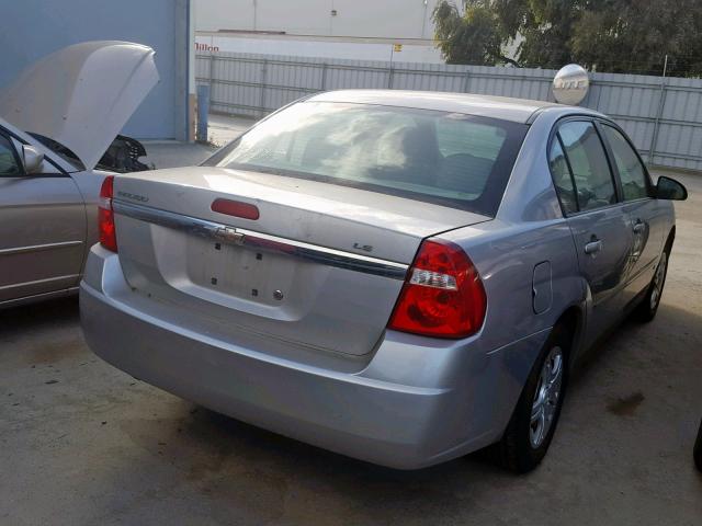 1G1ZS58F37F306357 - 2007 CHEVROLET MALIBU LS SILVER photo 4
