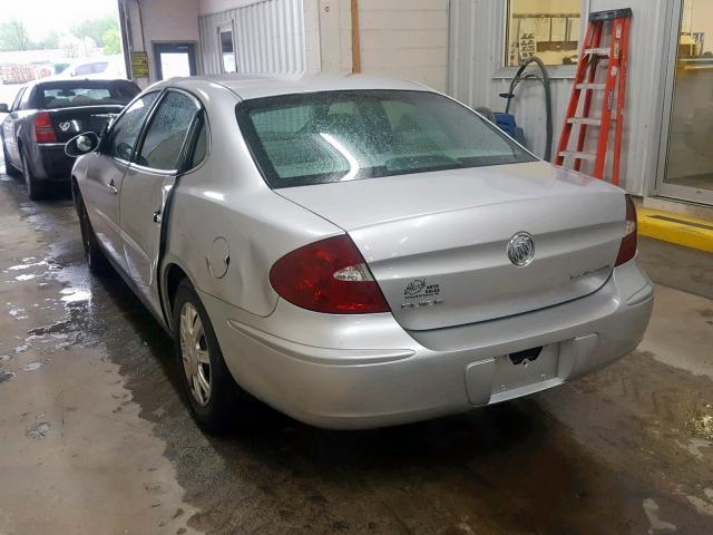 2G4WC532551229809 - 2005 BUICK LACROSSE C SILVER photo 3
