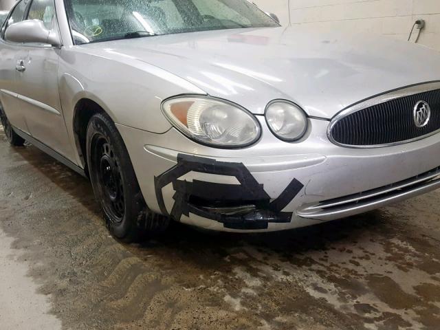 2G4WC532551229809 - 2005 BUICK LACROSSE C SILVER photo 9