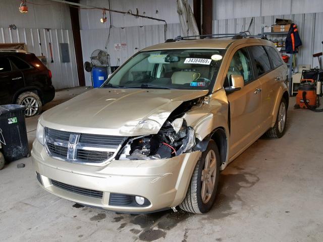 3D4PG9FVXAT209383 - 2010 DODGE JOURNEY R/ GOLD photo 2