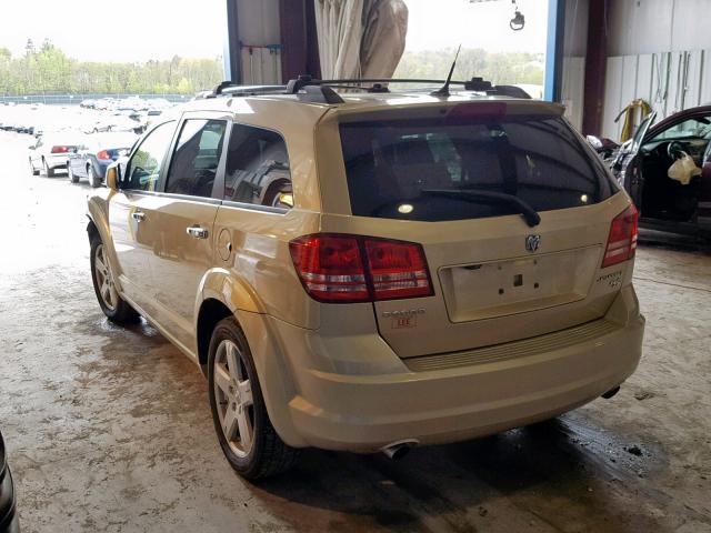 3D4PG9FVXAT209383 - 2010 DODGE JOURNEY R/ GOLD photo 3