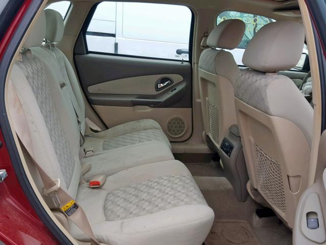 1G1ZT64874F207403 - 2004 CHEVROLET MALIBU MAX წითელი ფოტო 6