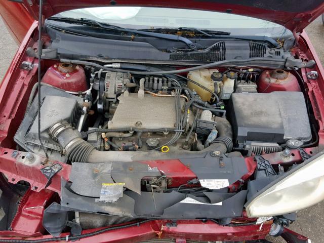 1G1ZT64874F207403 - 2004 CHEVROLET MALIBU MAX წითელი ფოტო 7