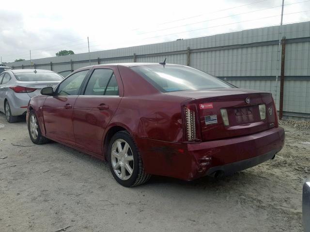 1G6DW677860155316 - 2006 CADILLAC STS MAROON photo 3