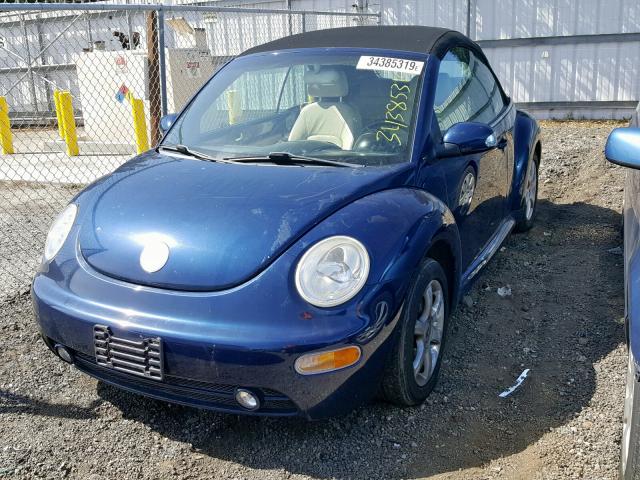 3VWCD31Y74M323209 - 2004 VOLKSWAGEN NEW BEETLE 蓝色 照片 2