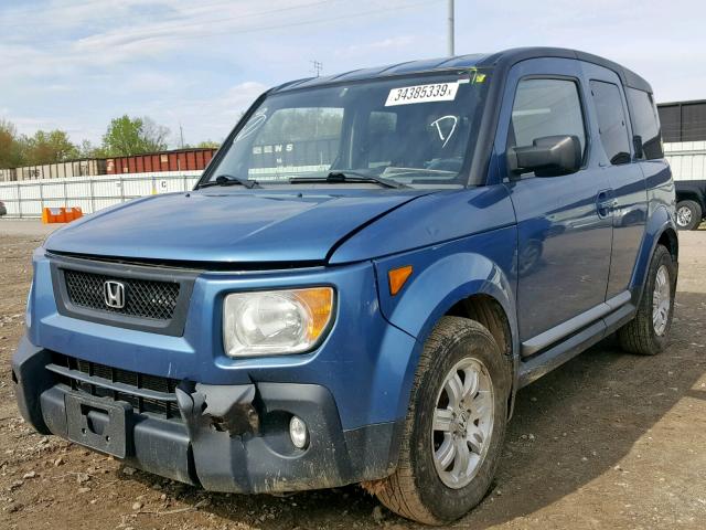 5J6YH28706L018945 - 2006 HONDA ELEMENT EX BLUE photo 2