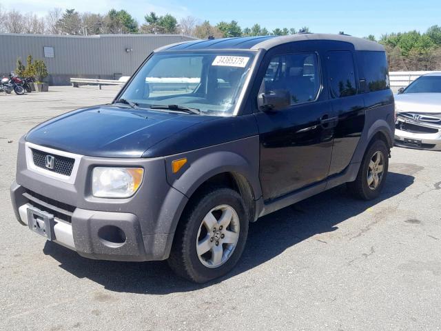 5J6YH28674L012743 - 2004 HONDA ELEMENT EX BLACK photo 2