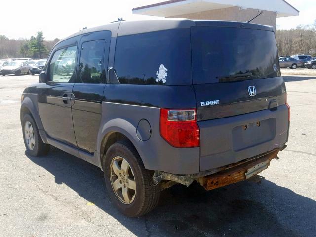 5J6YH28674L012743 - 2004 HONDA ELEMENT EX BLACK photo 3