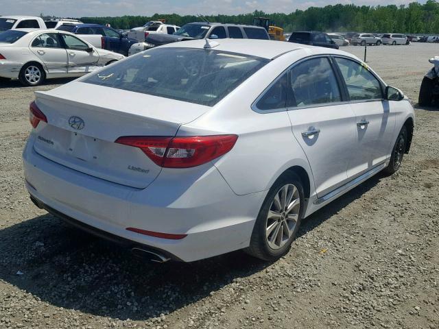 5NPE34AF0HH534069 - 2017 HYUNDAI SONATA SPO WHITE photo 4