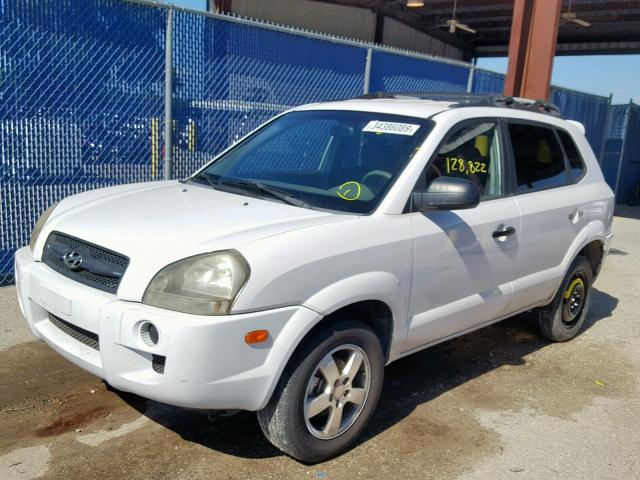 KM8JM12B66U394887 - 2006 HYUNDAI TUCSON GL WHITE photo 2