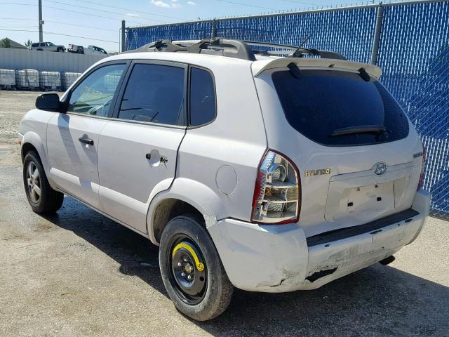 KM8JM12B66U394887 - 2006 HYUNDAI TUCSON GL WHITE photo 3