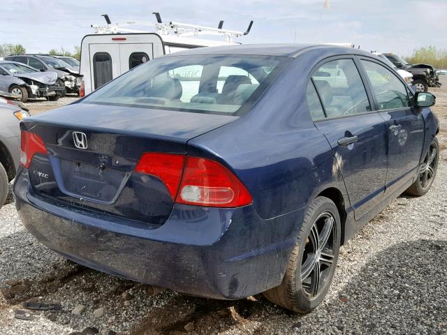 1HGFA16246L075881 - 2006 HONDA CIVIC DX BLUE photo 4