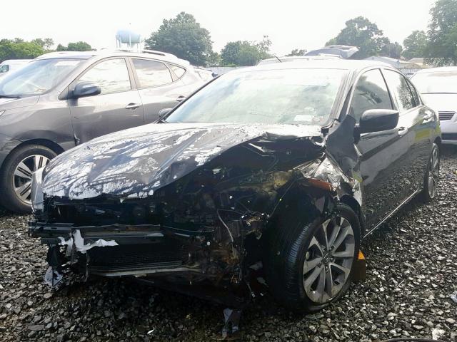 1HGCR2F59FA275002 - 2015 HONDA ACCORD BLACK photo 2