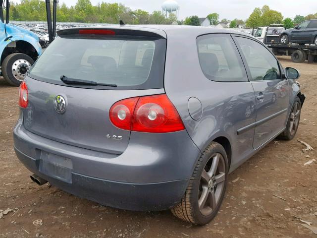 WVWBB71K99W056220 - 2009 VOLKSWAGEN RABBIT GRAY photo 4