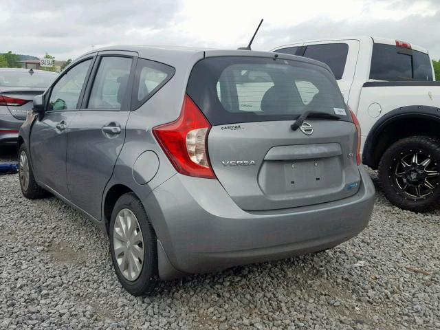 3N1CE2CP6EL355643 - 2014 NISSAN VERSA SV GRAY photo 3