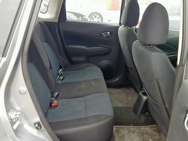 3N1CE2CP6EL355643 - 2014 NISSAN VERSA SV GRAY photo 6