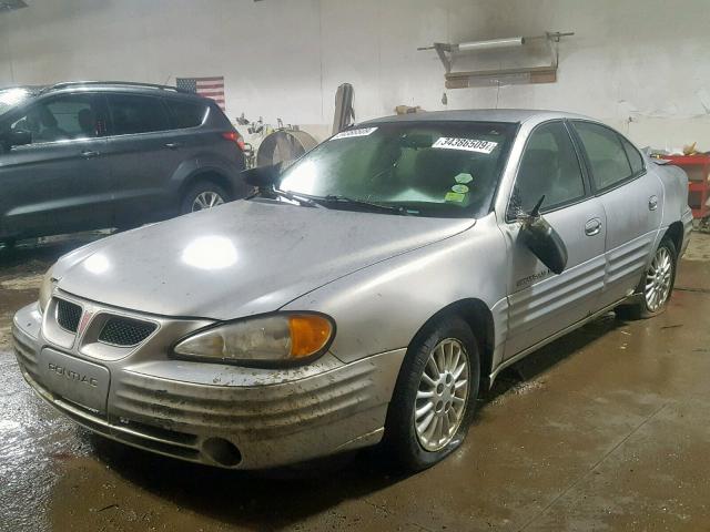 1G2NE52T7XM853515 - 1999 PONTIAC GRAND AM S SILVER photo 2
