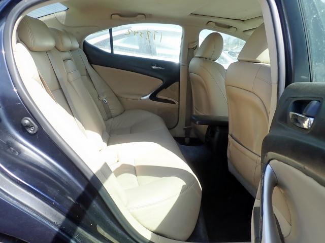 JTHBK262182064747 - 2008 LEXUS IS 250 BLACK photo 6